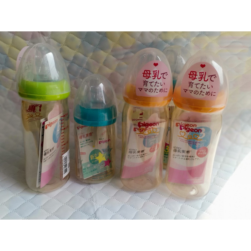 Sỉ Bình Sữa Pigeon cổ rộng 160ml/240ml