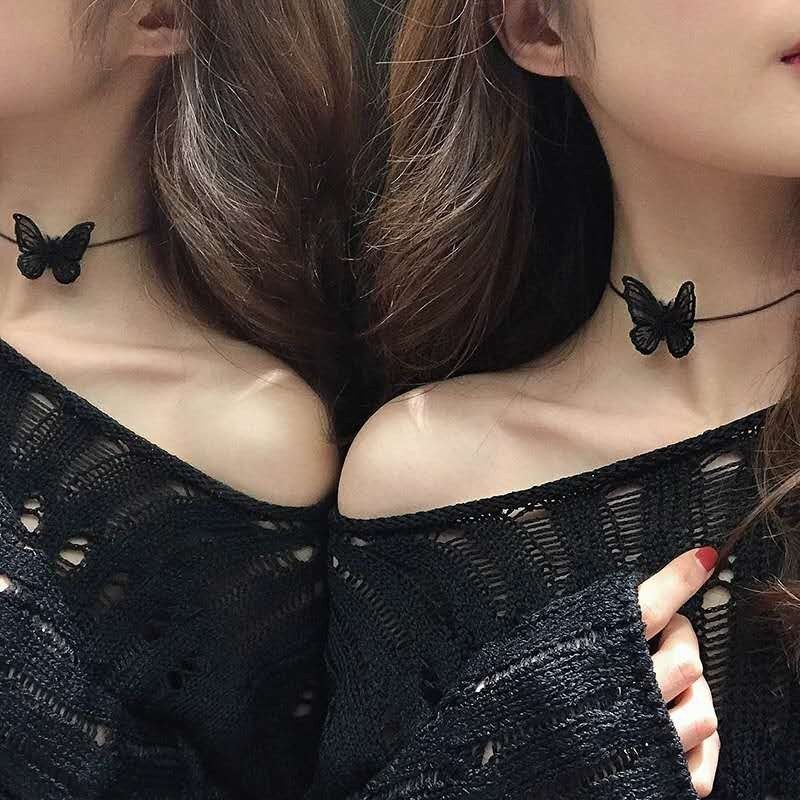 Choker Vòng Cổ 🦋 Ngắn Màu Đen