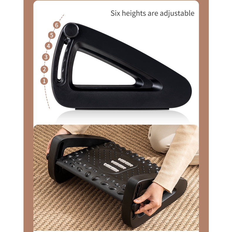 Bàn Đạp Massage Chân Gắn Dưới Bàn Ghế Ngồi Tiện Dụng Cho Gia Đình / Văn Phòng