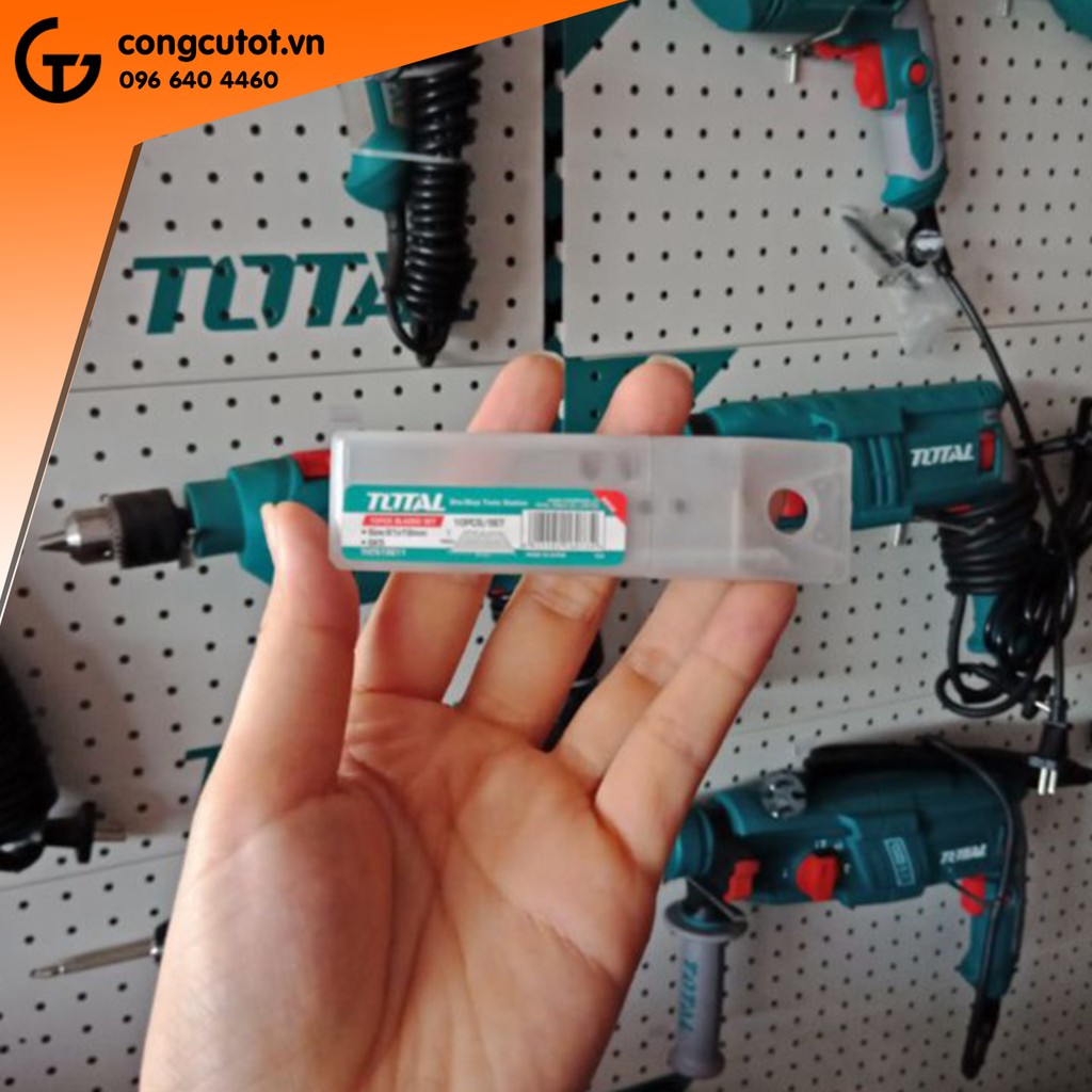 Hộp lưỡi dao rọc giấy SK5 61x19mm Total THT519611