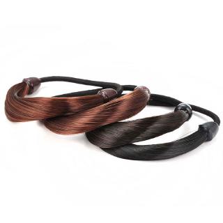 Dây cột tóc đính tóc giả độc đáo cho nữ