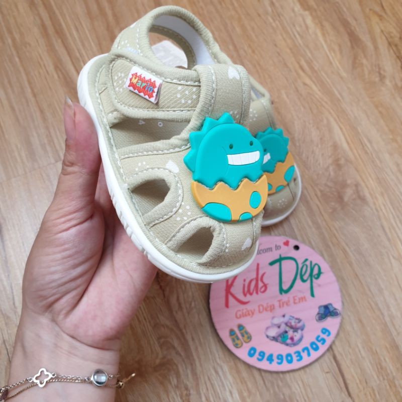 [Mẫu mới Cheerful Mario] Giày sandal tập đi có kèn cho bé 6-24m