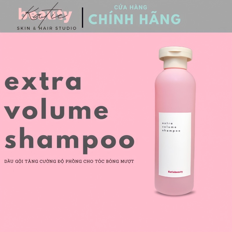 Extra Volume Shampoo 250ml Dầu gội hữu cơ tăng cường độ phồng cho tóc bóng mượt | KATIEBEAUTY