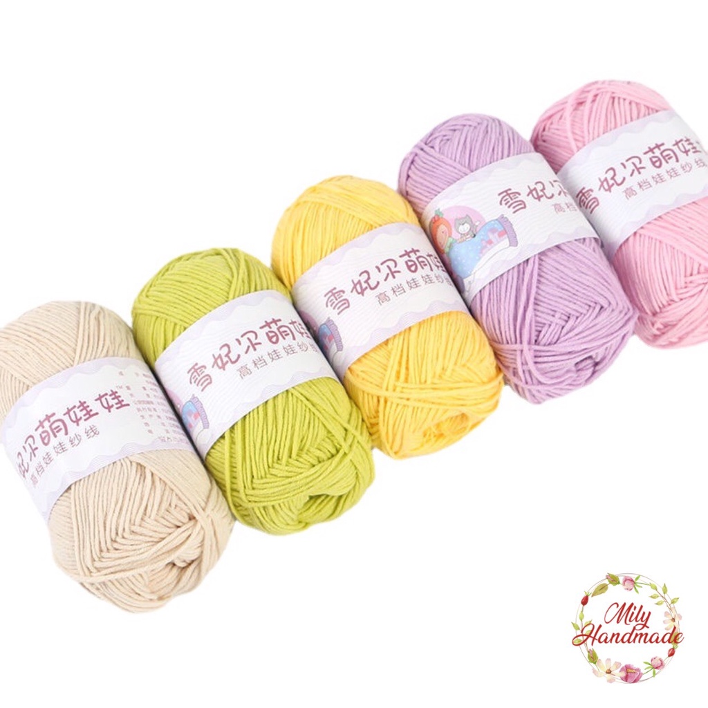 Len Baby Yarn cao cấp loại 1 (mã màu 37 đến 67)