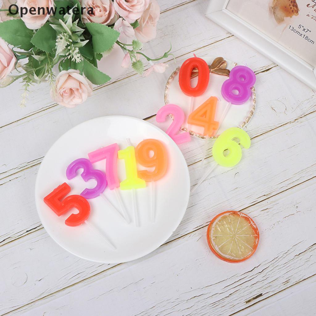 Set 5 Nến Sinh Nhật 0-9 Dùng Để Trang Trí Bánh Kem