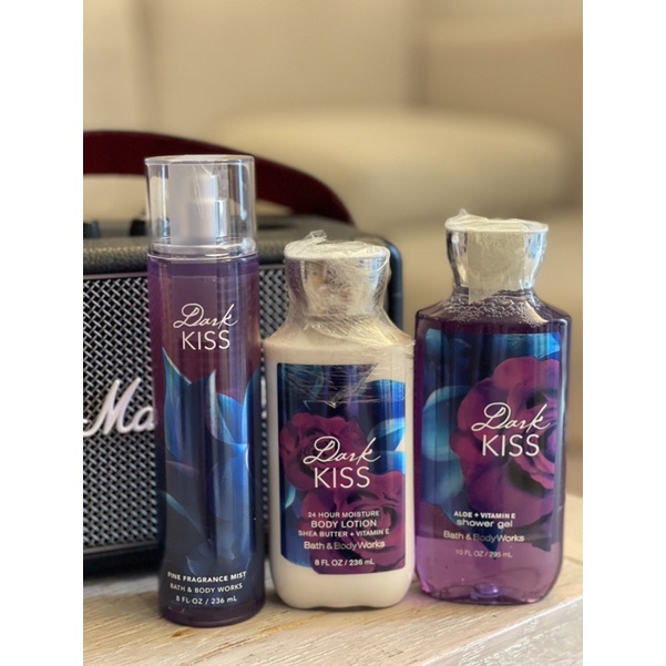 GEL TẮM- BODY MIST-LOTION-BODY CREAM DARK KISS BATH BODY WORKS