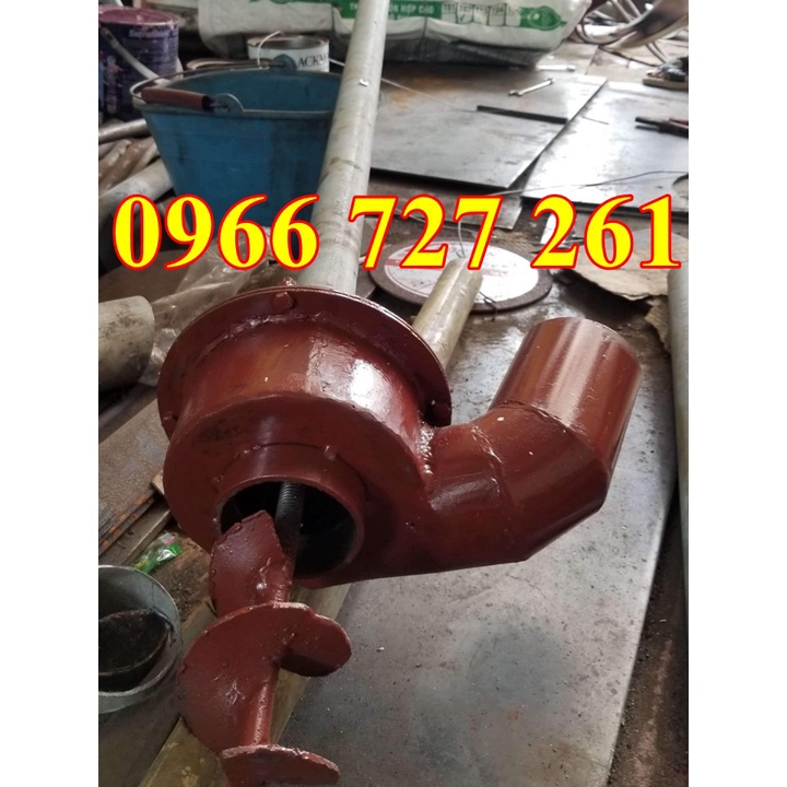 Khung máy hút bùn cát hầm biogas gắn đầu nổ, động cơ xăng, moto