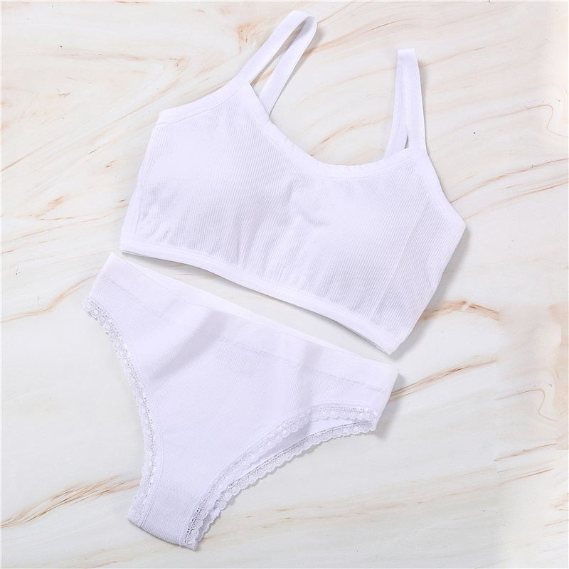 Set đồ lót FINETOO có mút ngực mềm hở lưng quyến rũ size M-XL cho nữ