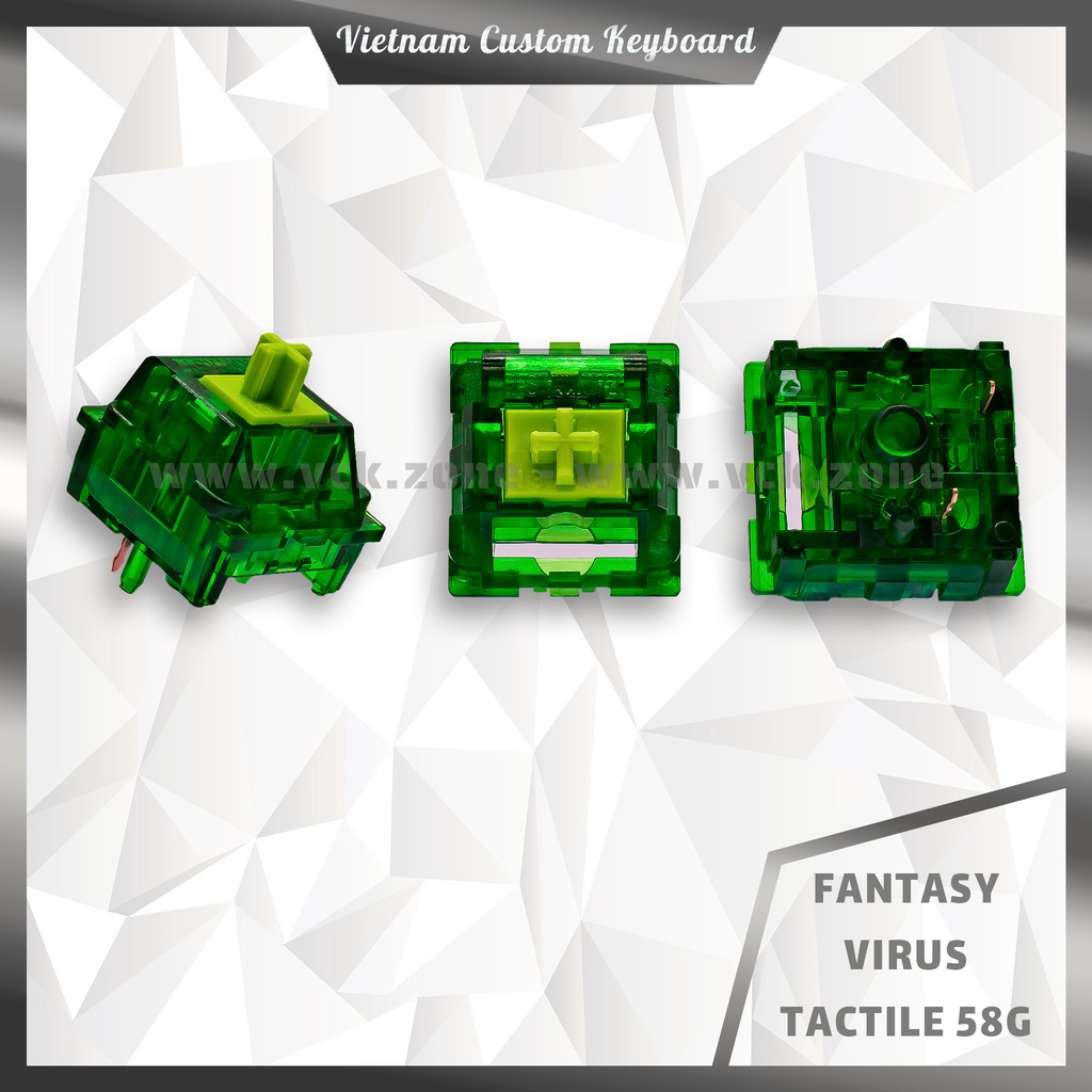 Fantasy Switch | Trùm Phân Khúc | Stem Dài Âm Thock Khấc Lớn | Lò Xo 2 Đoạn | Virus Gateron Akko Cherry Jwick KTT | VCK