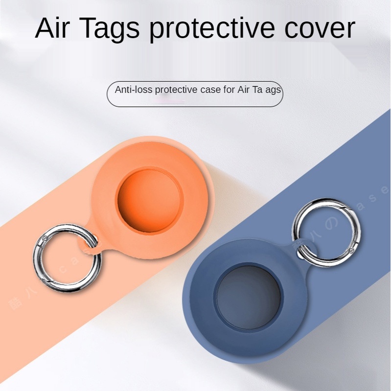 Vỏ Silicon Hình Tròn Bảo Vệ Hộp Đựng Tai Nghe Apple Airtags