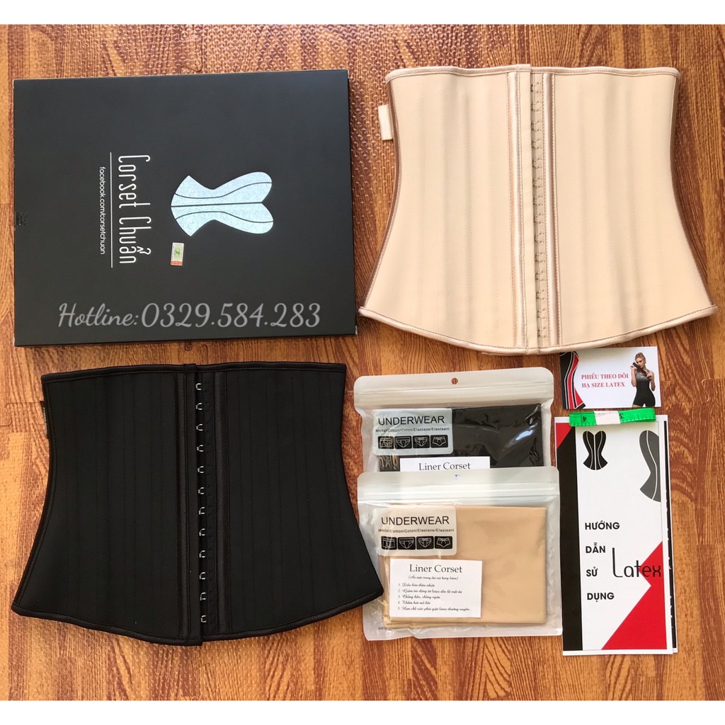 Đai nịt bụng latex Hy Lạp 25 xương-Gen nịt bụng lưng thẳng eo thon-Đai định hình latex chính hãng (Tặng thanh nới+Liner)