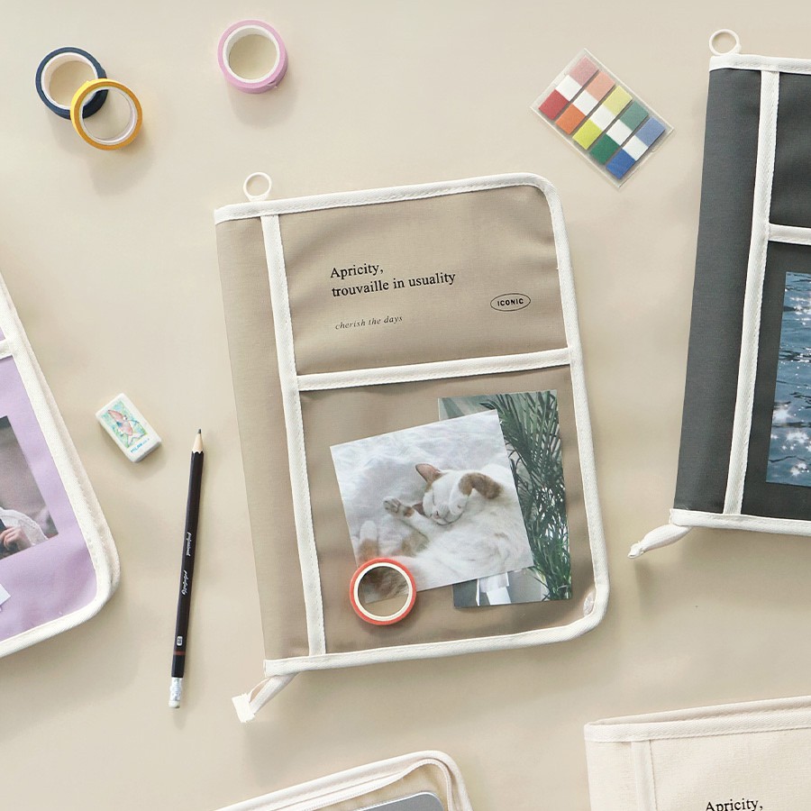 ICONIC COTTONY BOOK POUCH Tablet PC Pouch for 11inch túi đựng máy tính bảng