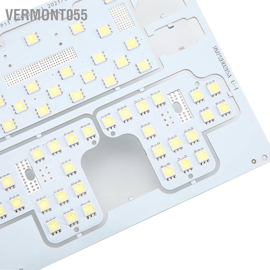 Vermont055 Đèn đọc sách nội thất ô tô 48SMD 12V 50000H Bảng điều khiển đèn trần LED màu trắng 5050 Phụ kiện cho RAV4 2006‑2012
