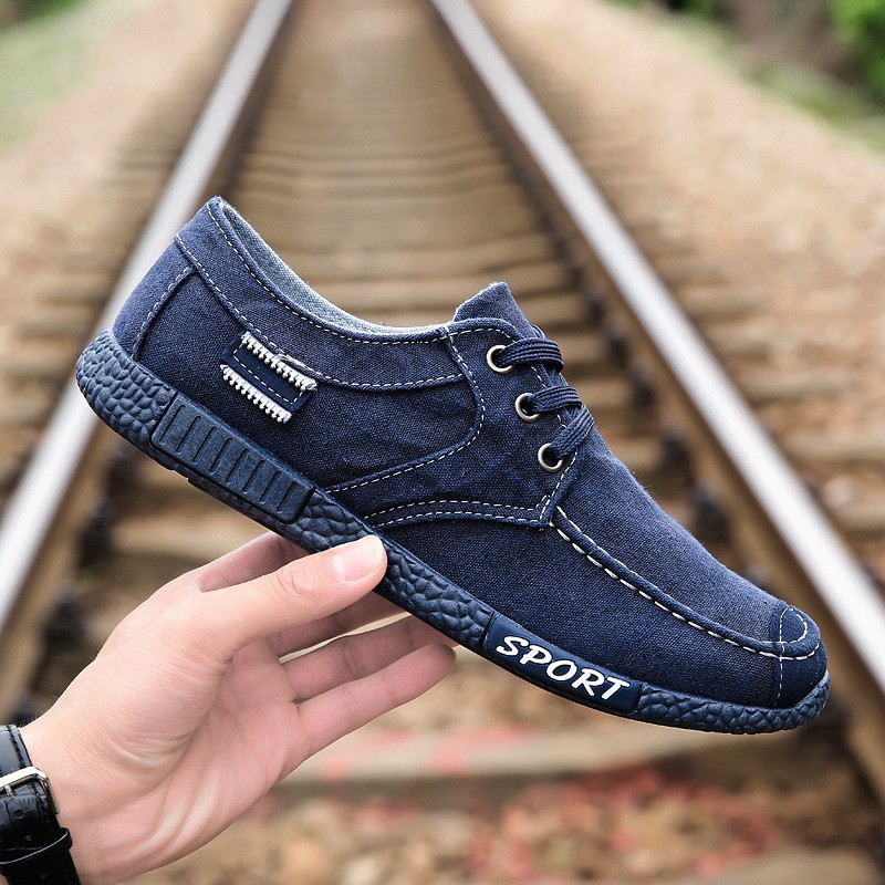 Giày lười vải nam giày lười nam đẹp giày lười nam vải (SP20) | BigBuy360 - bigbuy360.vn