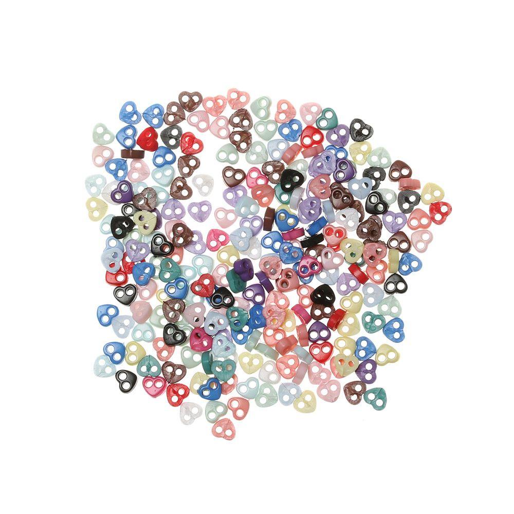 SUSANS Set 50 Nút Nhựa Nhiều Màu 4mm Cho Búp Bê