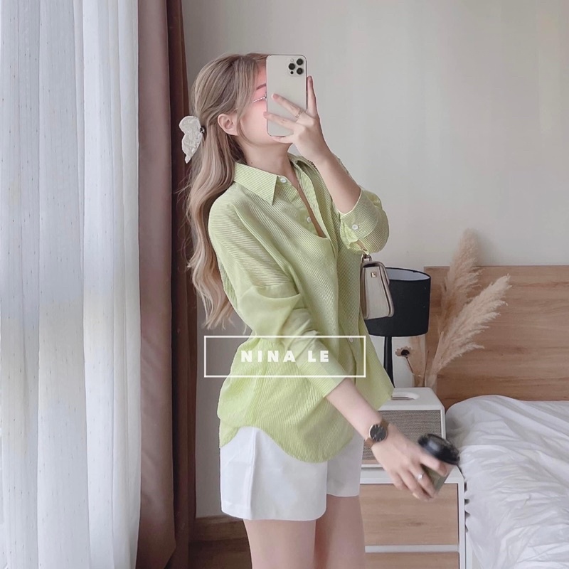 set somi kẻ sọc kèm short | BigBuy360 - bigbuy360.vn
