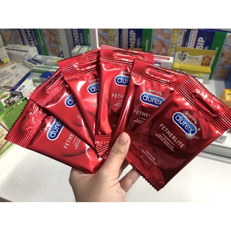 [Sample] Mẫu dùng thử 1 bao cao su siêu mỏng Durex Fetherlite