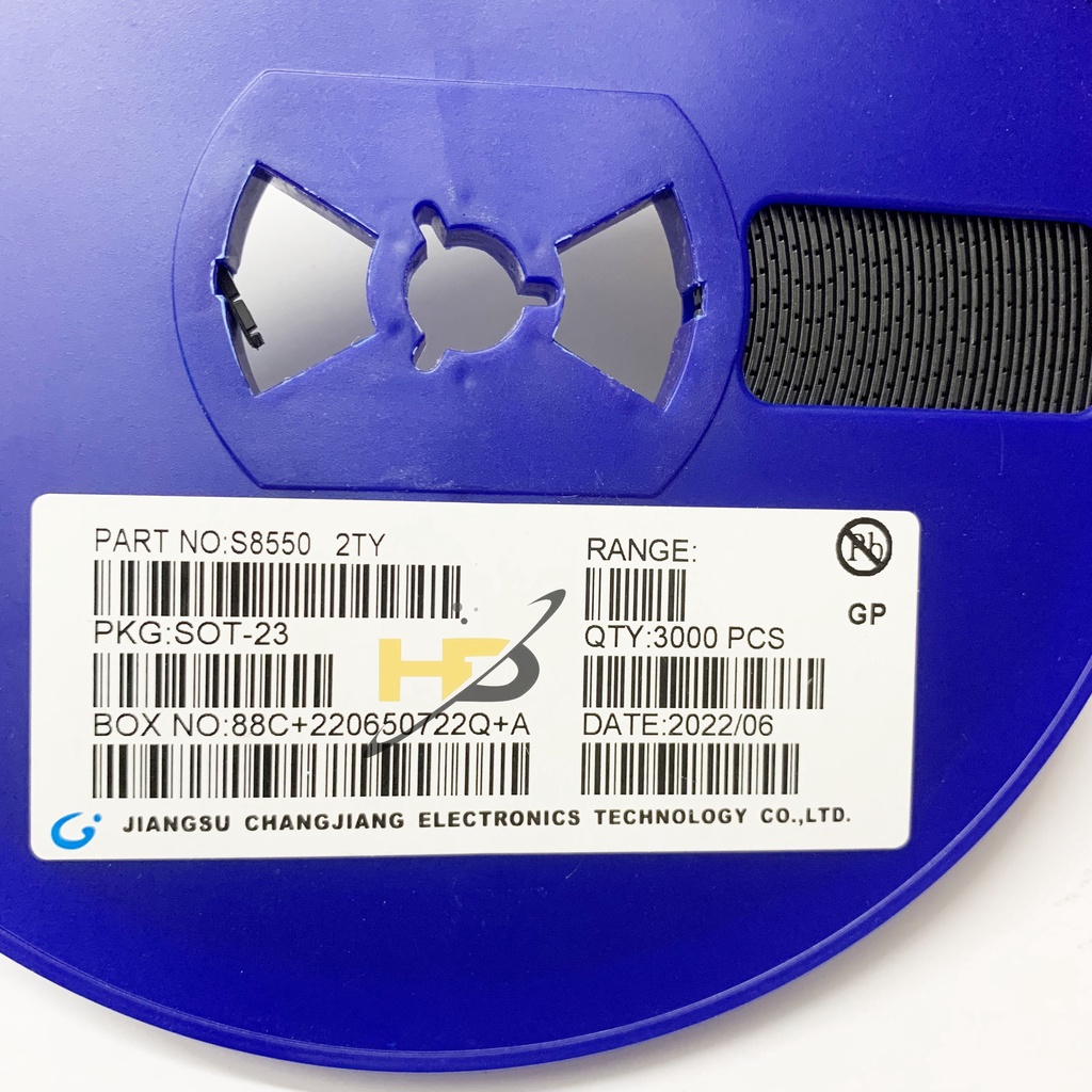Dây 50 Con Transistor S8550 SOT-23 PNP 2TY Loại Chân Dán 500mA