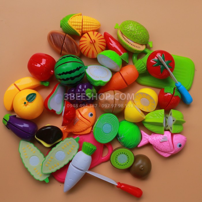 Vỉ Đồ Chơi Cắt Hoa Quả HÀNG ĐẸP