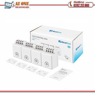 Hộp 4 chiếc công tắc điều khiển từ xa thông minh Wifi/3G/4G Broadlink BestCon MCB1
