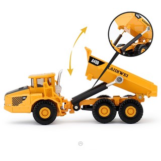 MÔ HÌNH XE CÔNG TRÌNH XE BEN MÀU VÀNG 1:87 KADIWEI