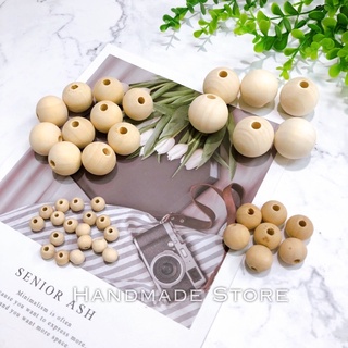 Hạt gỗ tròn mộc nhiều size