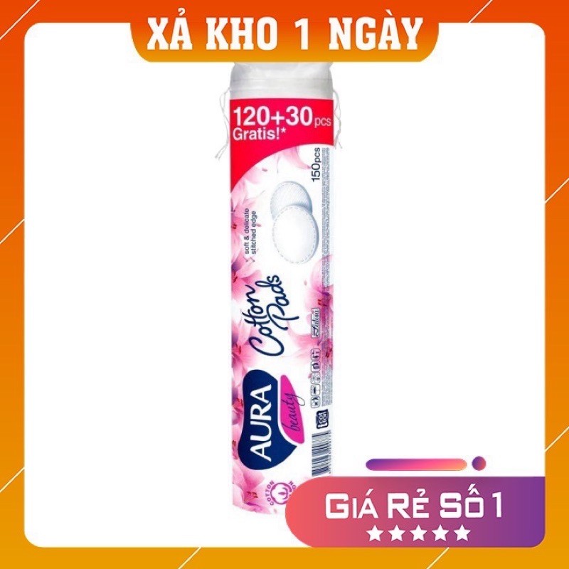 Bông Tẩy Trang Aura Beauty cotton pads 150 miếng