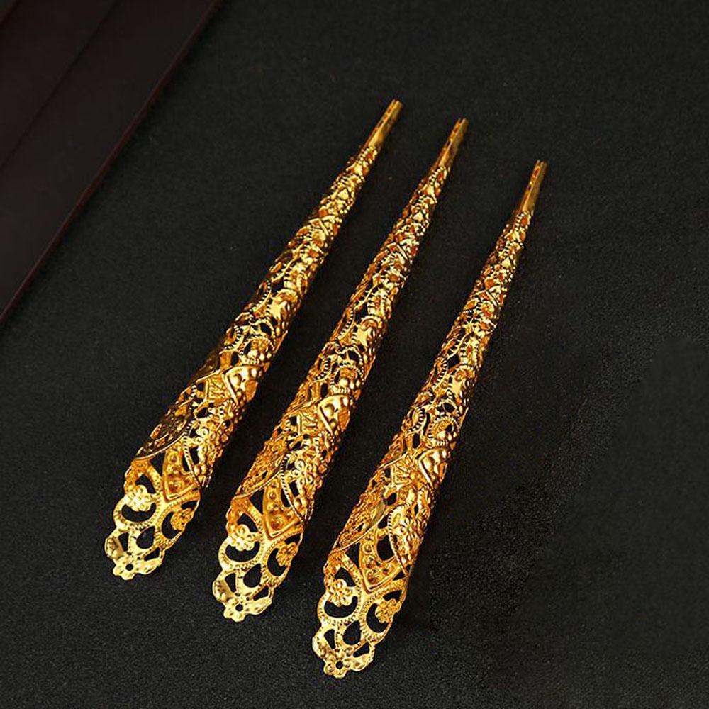 Set 5 Nhẫn Đeo Ngón Tay Thiết Kế Rỗng Phong Cách Nữ Hoàng Cổ Điển Nhiều Màu Sắc