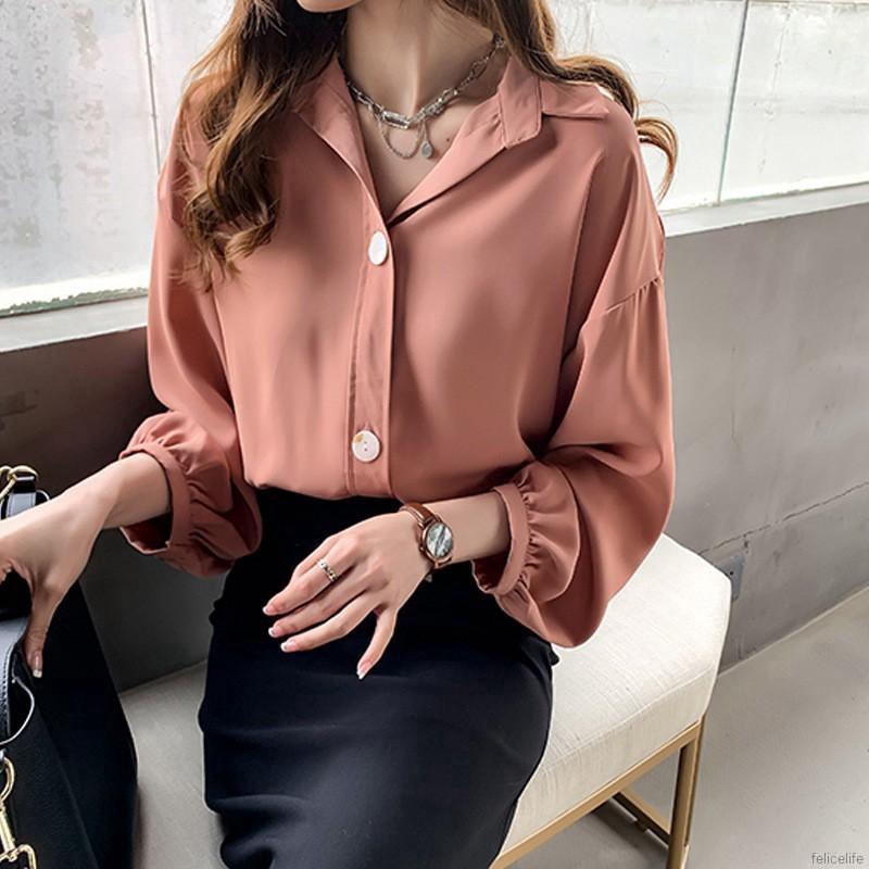 Áo kiểu cổ đức form rộng tay dài