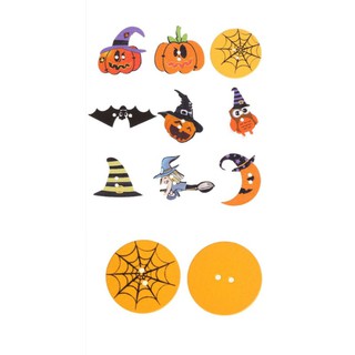 Nút gỗ chủ đề Halloween