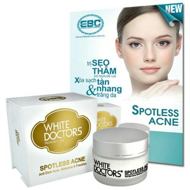 Kem White Doctor Spotless Acne xóa Mụn và Thâm