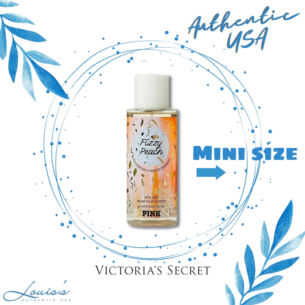 Body mist FIZZY PEACH (Trái cây) - Xịt thơm toàn thân Victoria's Secret Mỹ