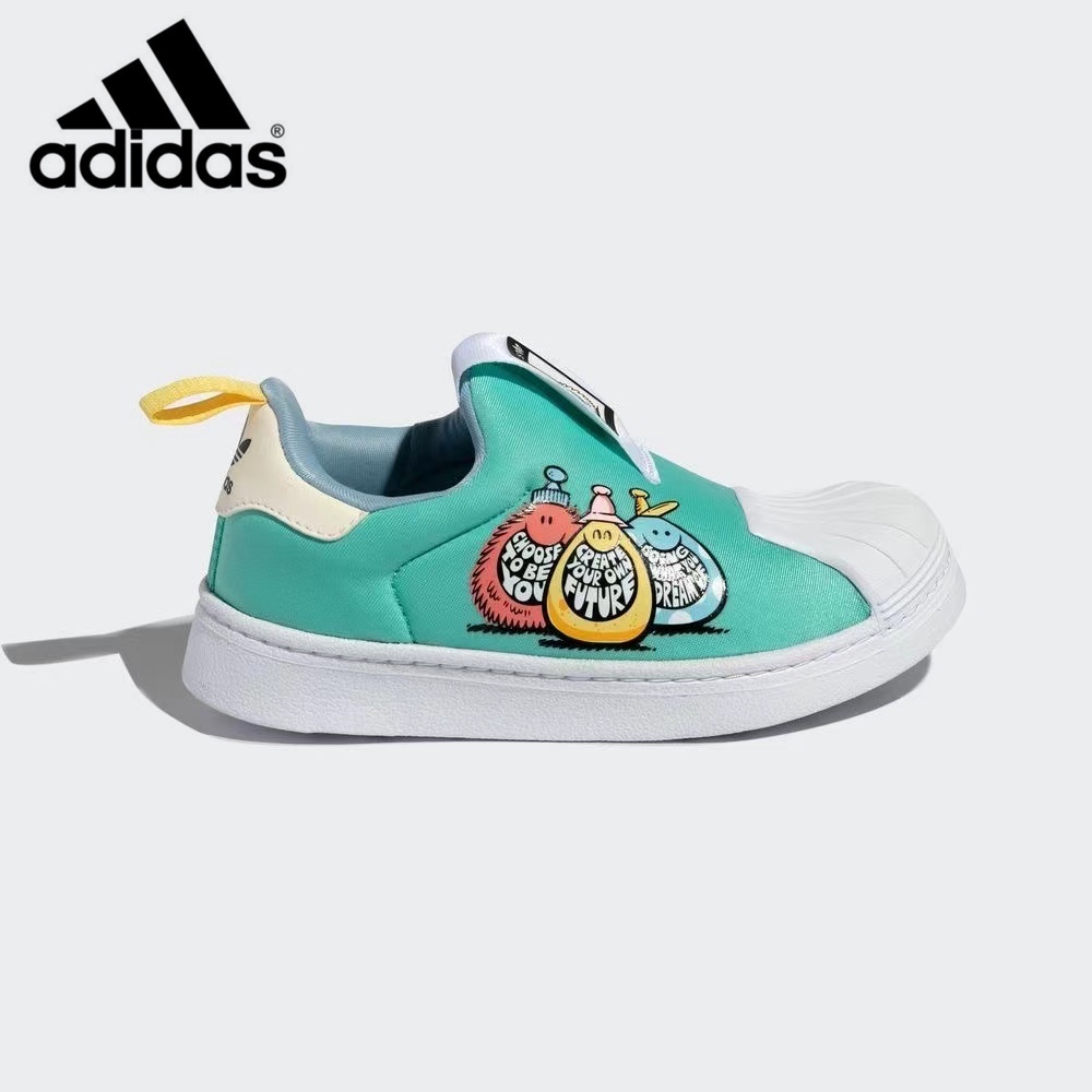 Giày Lười Chạy Bộ Xoay 360 Độ in Họa Tiết Hoạt Hình Superstar Cho Bé Trai / Bé Gái