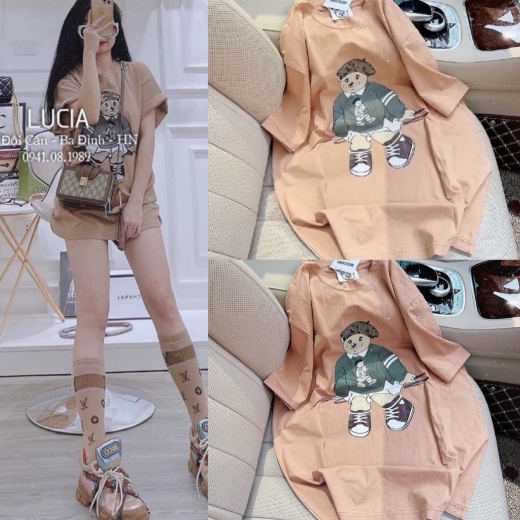 ÁoThun Nam Nữ From Rộng Chất Cotton Khô 3158