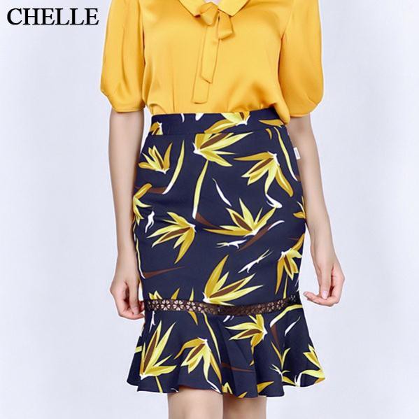 Chân váy nữ đuôi cá phối ren thời trang thiết kế cực sang chảnh - C62L18H053-DF32 | BigBuy360 - bigbuy360.vn