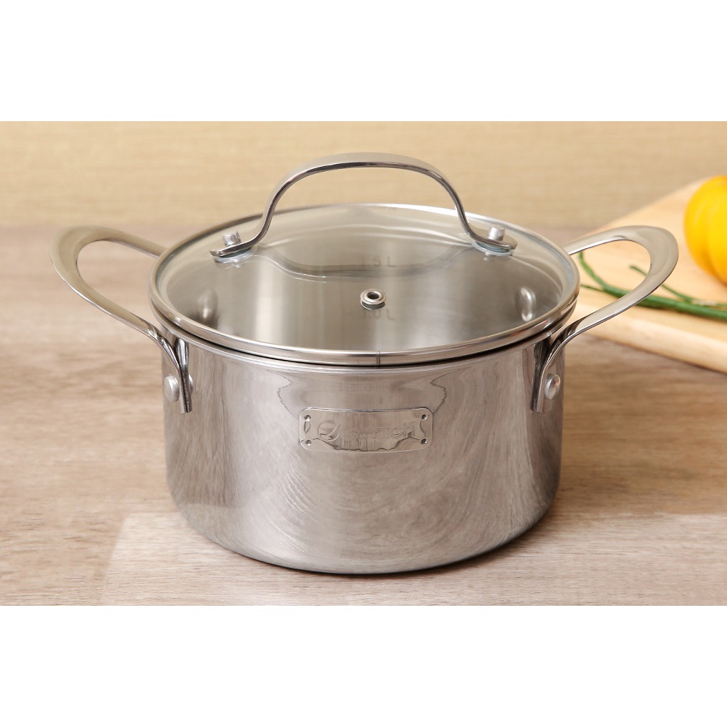 Nồi Inox 3 lớp đáy liền Tri-Max Elmich 2353732(18cm)