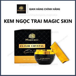 Kem dưỡng Ngọc Trai Đen Elixir Crystal Cream Magic Skin 👍 giúp da CĂNG BÓNG, SE KHÍT, NGỪA NÁM ✔ CÓ CHỐNG NẮNG