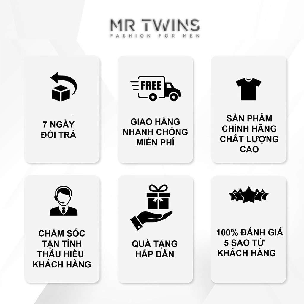 Áo Thun Nam Cổ Tròn Màu Xanh 100% Cotton Thương Hiệu MrTwins®