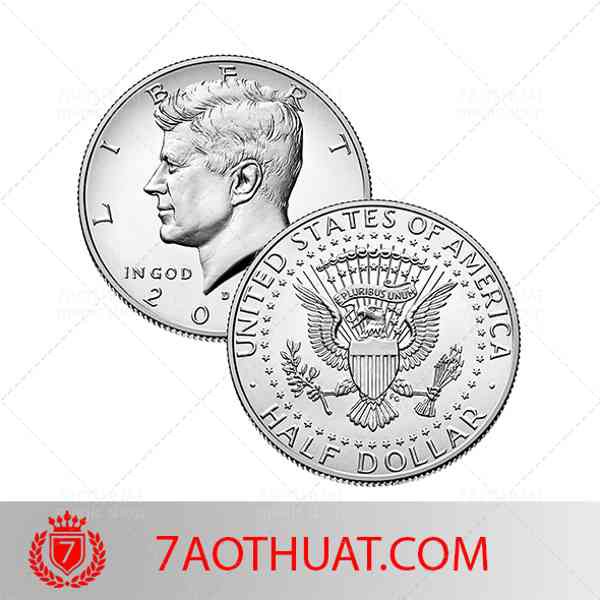 Phụ kiện ảo thuật: Xu Half Dollar USA