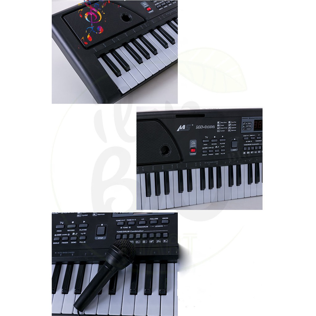 [KÈM MIC] - ĐÀN PIANO ĐIỆN TỬ 61 PHÍM CHO NGƯỜI MỚI HỌC – ĐÀN PIANO ĐIỆN TỬ CHO BÉ PHÁT TRIỂN TRÍ NÃO – BIO64