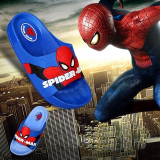 Dép Trẻ Em Người Nhện Mùa Hè Bé Trai Nhà Trong Nhà Đế Mềm Flip-Flops Phòng Tắm Cho Bé Tắm Chống Trơn Trượt Dép
