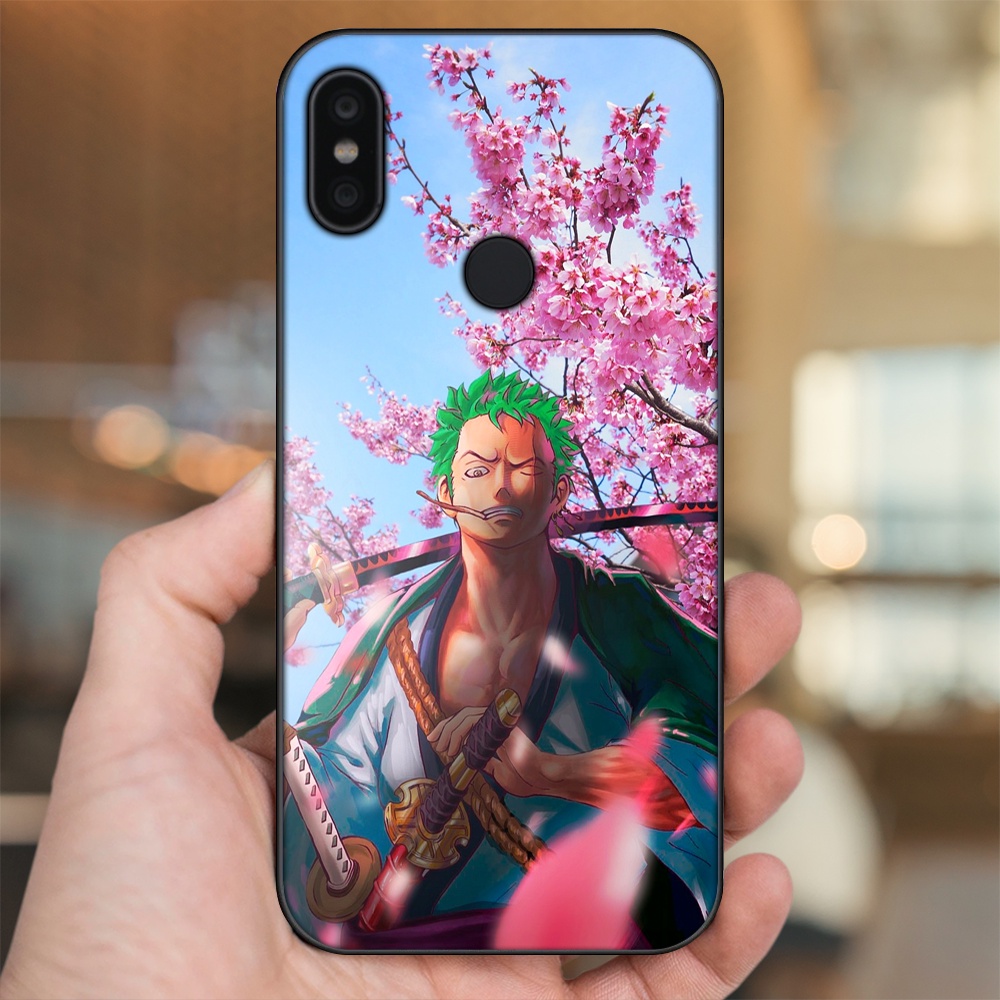 Ốp lưng Xiaomi Redmi S2 viền đen in hình Zoro One Piece