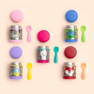 Hộp giữ nhiệt cháo/thức ăn cho bé Skip Hop Zoo Insulated Little Kid Food Jar - Chính hãng nhập Mỹ Skiphop