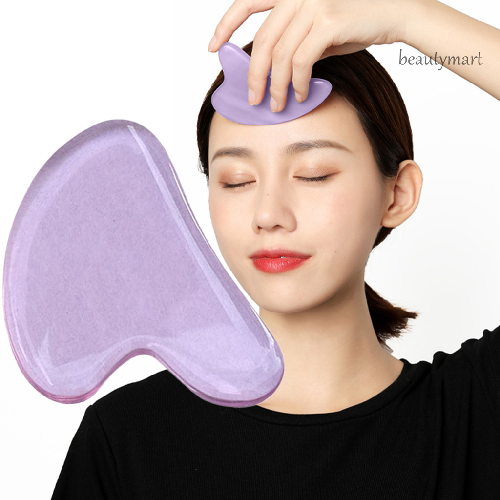 [Hàng mới về] Đá lăn mát xa mặt chăm sóc và tái tạo da màu trong suốt kiểu trái tim dễ thương tiện lợi