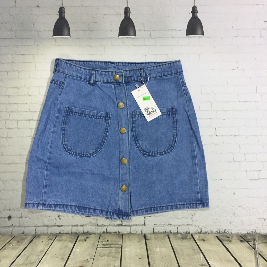 Chân Váy Bò Có Nút Thời Trang OHS4017-18