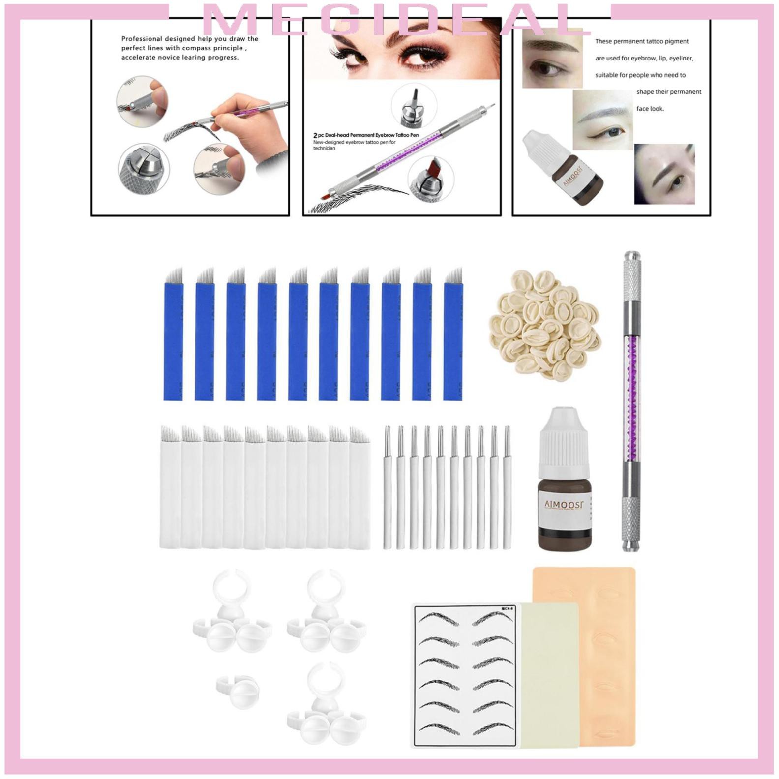 (hàng Mới Về) Bộ Dụng Cụ Tập Luyện Vẽ Lông Mày Vĩnh Viễn Tiện Dụng | BigBuy360 - bigbuy360.vn