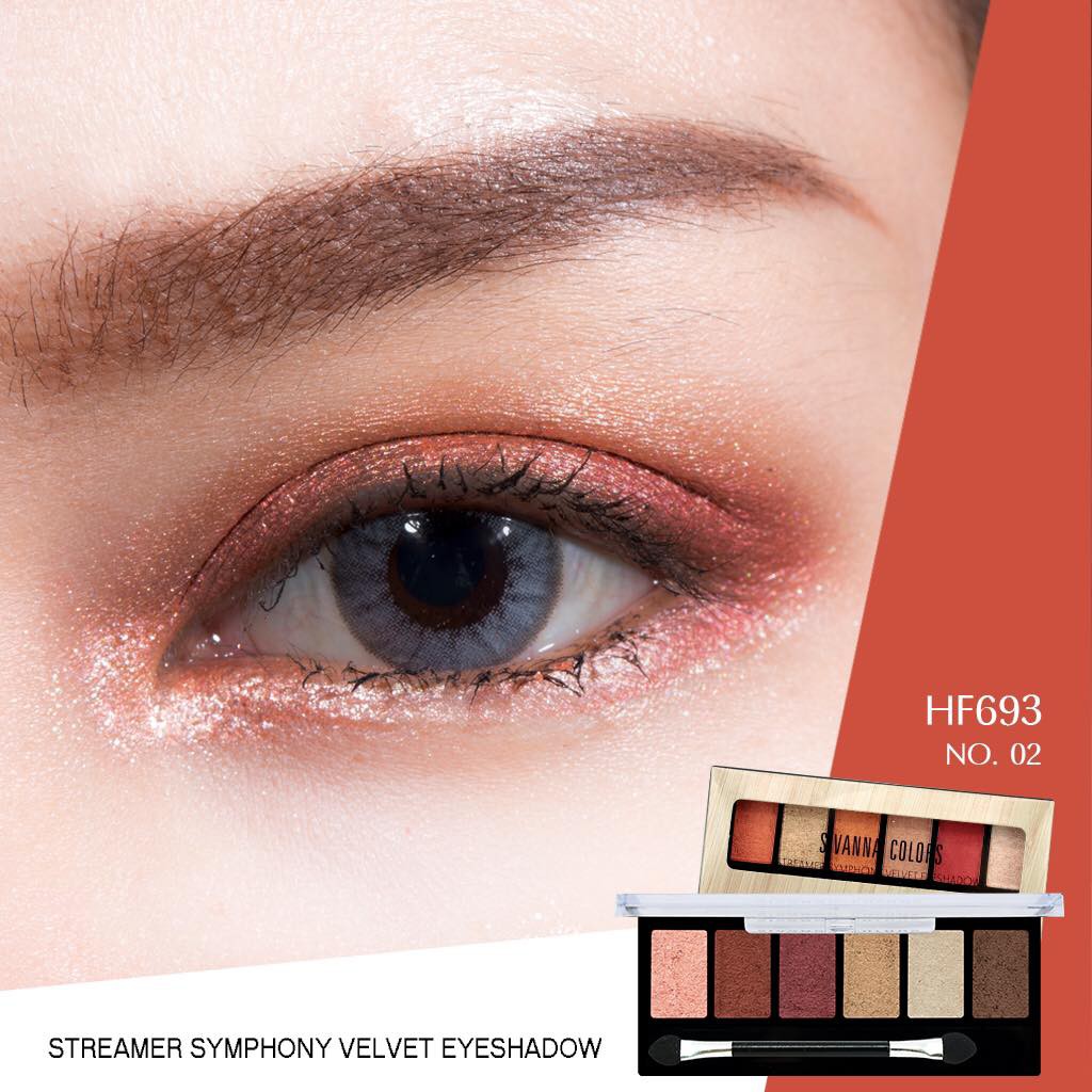 Sivanna Colors Streamer Symphony Velvet Eyeshadow HF693 Auth Thái] Bảng Mắt Má Hồng Tạo Khối Sivanna