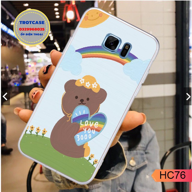 [ HOT ] Ốp lưng Samsung Note Fe/S6/S6 edge /S7/S7 edge- ốp dẻo in hình gấu đen đủ mã , gấu đen guitar và gấu đen đội mũ | BigBuy360 - bigbuy360.vn