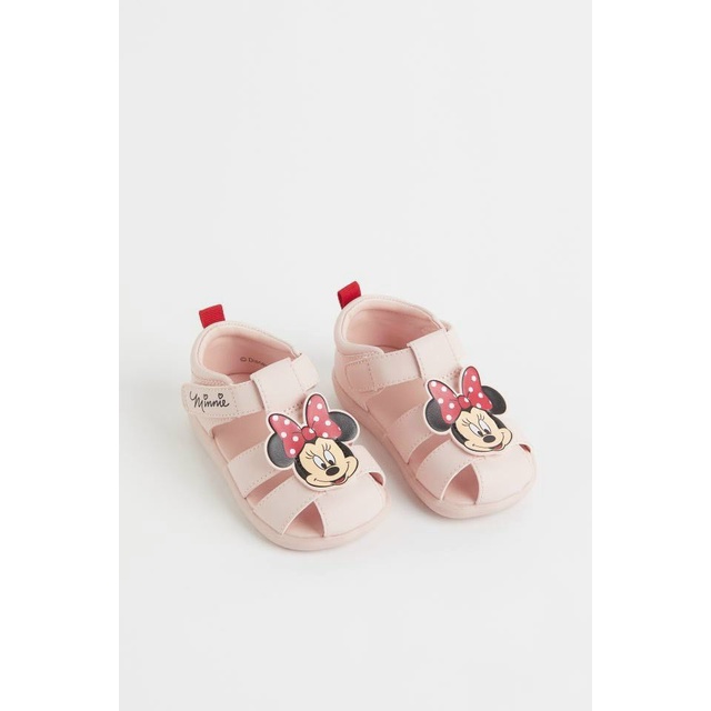 Sandal bé gái hồng mickey