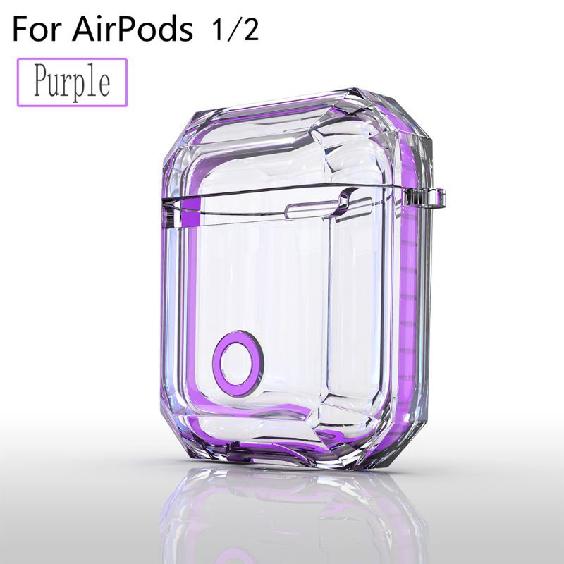 Vỏ Bảo Vệ Hộp Sạc Tai Nghe Airpods 1 / 2 Bằng Silicon Tpu Mềm Màu Trong Suốt